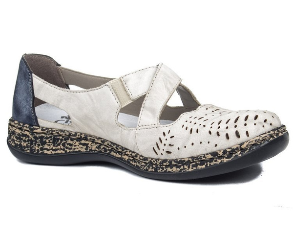 Półbuty Rieker 46375-60 beige