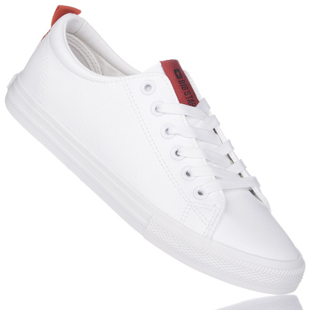 Białe tenisówki młodzieżowe z ekoskóry Big Star DD274685 101 white