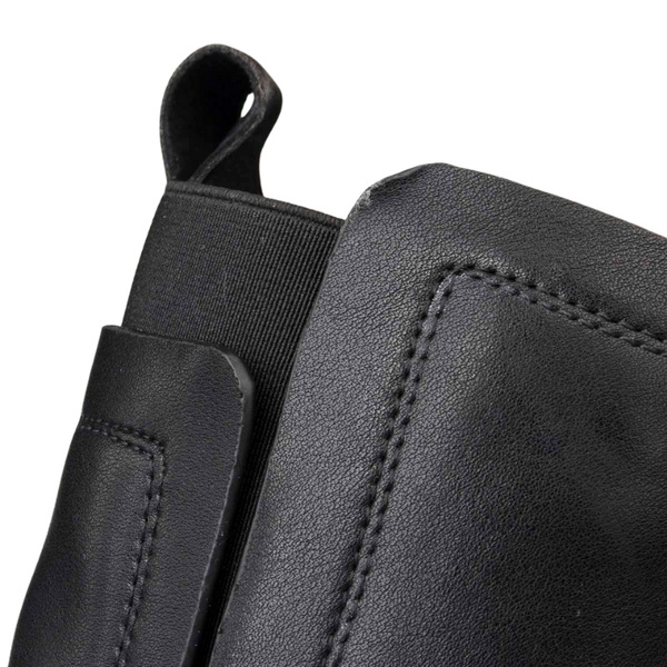 Czarne eleganckie botki damskie Filippo DBT7200/25 BK skórzane ocieplone