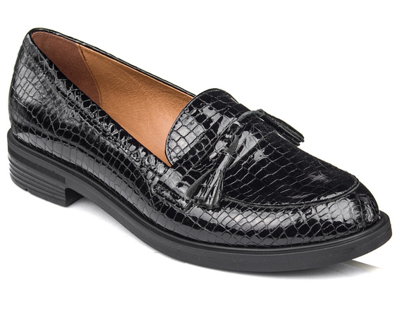 Loafersy Bioeco Arka 6146/2035/2035 cz lak