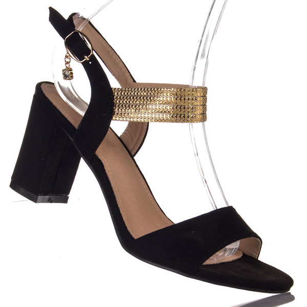 Sandałki S.Barski GD169 black czarne 