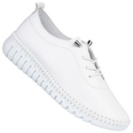 Skórzane półbuty na platformie T. Sokolski 4000 WHT białe wiązane