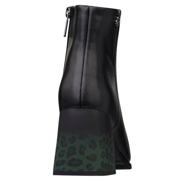 Skórzane Botki damskie Artiker 57C0007 z ozdobnym obcasie ocieplone