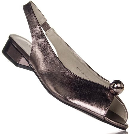 Sandałki damskie T.Sokolski L23-435 platynowe