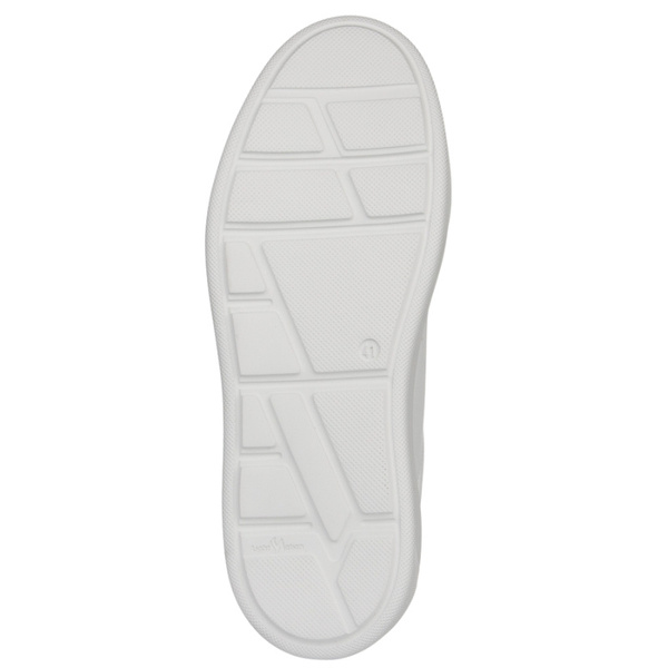 Skórzane półbuty sportowe męskie Moskała białe na grubej podeszwie