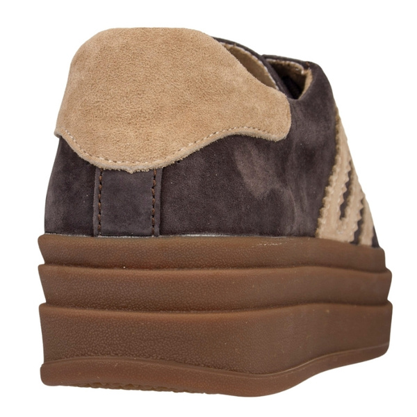 Brązowe sneakersy zamszowe Venezia V408-00392 skórzane sportowe