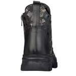 Botki czarne damskie skórzane Artiker 57C2179 ocieplane trzewiki zimowe