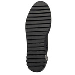 Botki czarne damskie skórzane Artiker 55C1528 ocieplane trzewiki zimowe