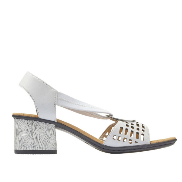 Sandały Rieker 64675-80 white biały