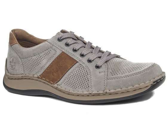 Półbuty Rieker 05216-42 grey szare
