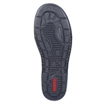 Czarne Botki damskie Rieker 73355-00 black eko-skórzane szerokie