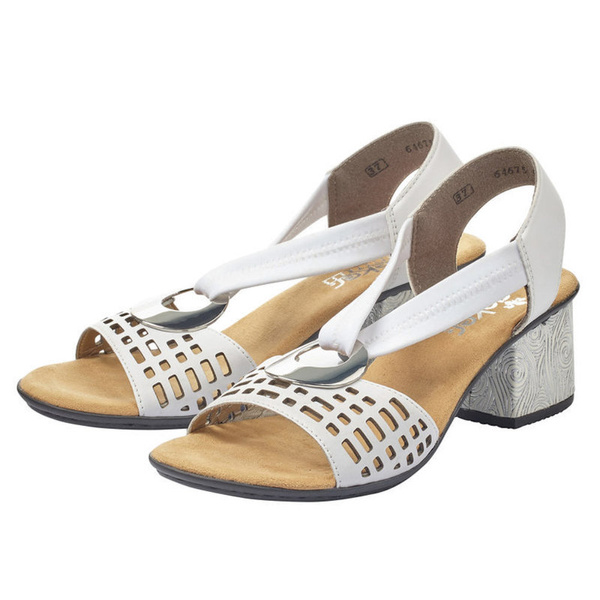 Sandały Rieker 64675-80 white biały