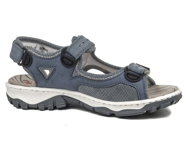 Sandały damskie Rieker 68874-14 blue granat