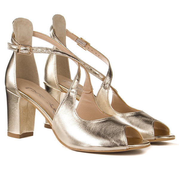 Sandały damskie Prestige 2080OBL/N złoty