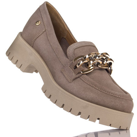 Półbuty Maciejka 6604A-04 beż skórzane