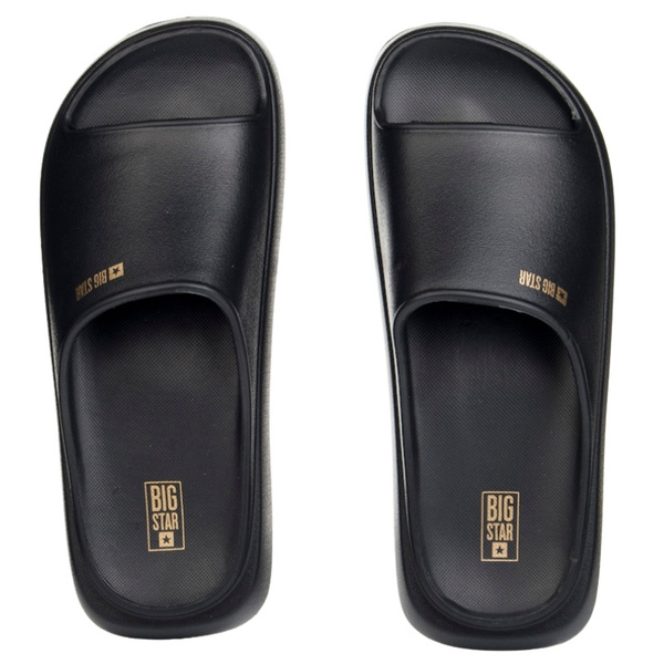 Damskie Klapki na platformie Big Star RR274A567 czarne eva lekkie