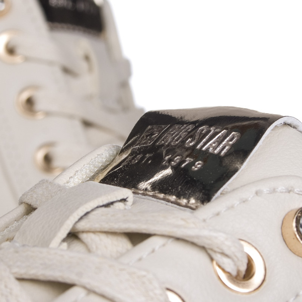 Tenisówki Big Star NN274210 beżowe sneakersy licowe sportowe
