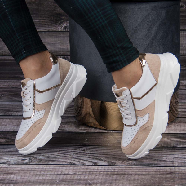 Sneakersy damskie Filippo DP4579/23 WH BE 
