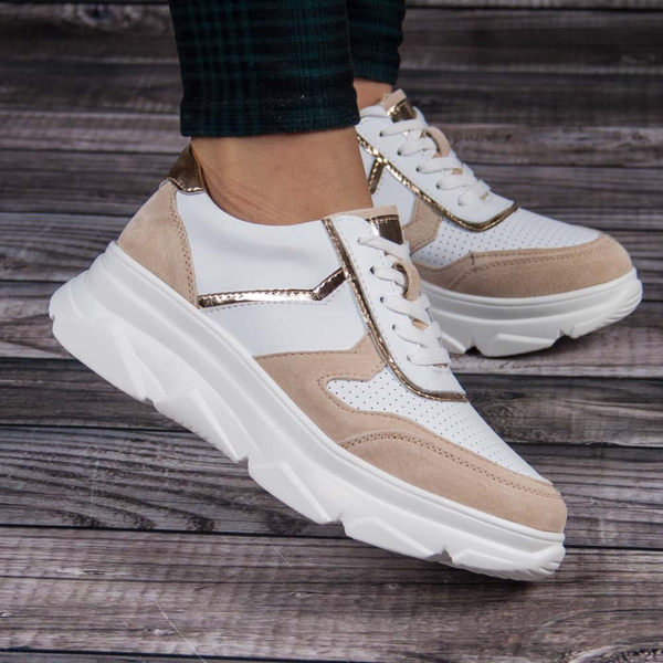 Sneakersy damskie Filippo DP4579/23 WH BE 