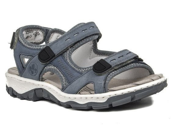 Sandały damskie Rieker 68874-14 blue granat