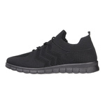 Sneakersy materiałowe damskie Potocki 16329BK czarne buty sportowe