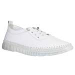 Białe półbuty skórzane T. Sokolski 303 WHT wiązane buty damskie