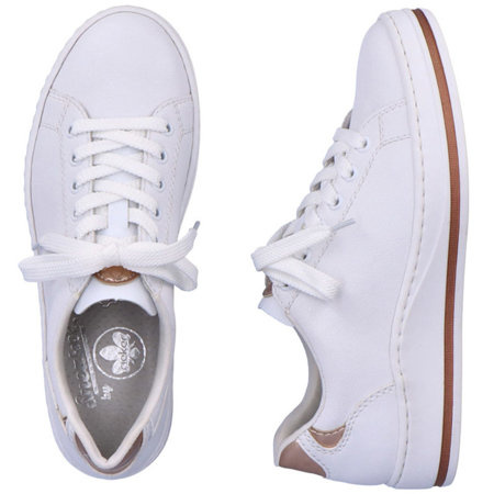 Półbuty damskie Rieker M5905-80 white białe
