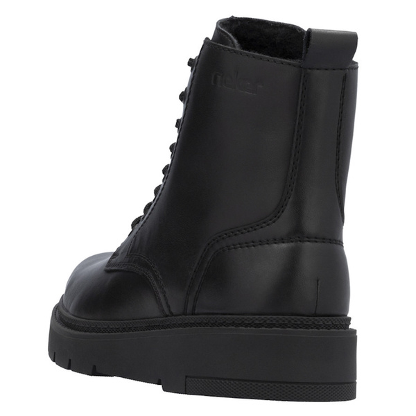 Trzewiki skórzane męskie Rieker 30101/00 H szerokie ciepłe OUTLET