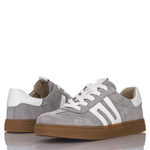 Szare sneakersy damskie Filippo DP6742/25 GR buty sportowe skórzane