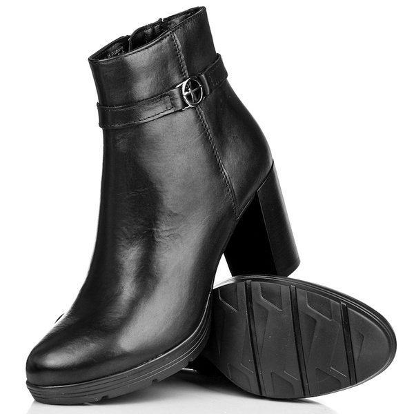 Botki Tamaris 1-25014-41 001 black skóra