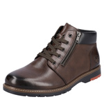 Trzewiki męskie zimowe Rieker 10502-25 brown brązowe skórzane ciepłe