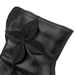 Skórzane Botki damskie Bioeco Arka 7969 czarne eleganckie ocieplone