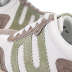 Sneakersy damskie Filippo DP6743/25 WH BE skórzane biało beżowe