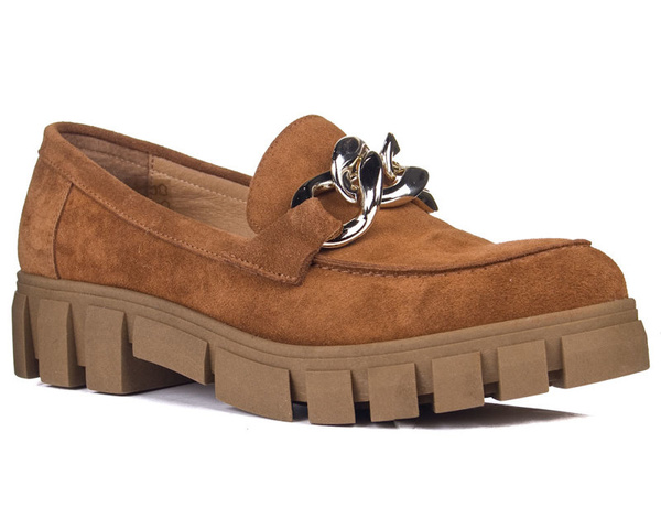 Półbuty Nessi 21085 camel w