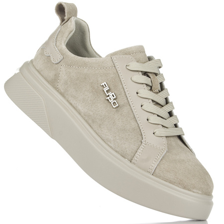 Sneakersy Filippo DP4580 BE beżowe skóra