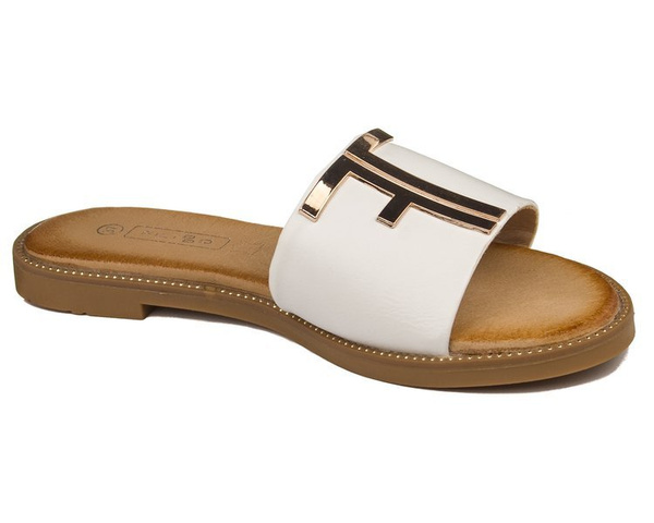 Klapki Filippo DK2103/21 WH białe 