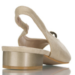 Złote sandałki damskie z kulką T.Sokolski 136 gold S