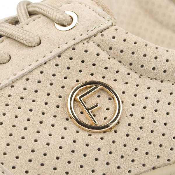 Sneakersy Filippo DP2138 BE beżowe skórzane