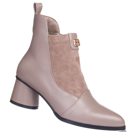 Botki damskie D&A by Barski MR870-96 beż