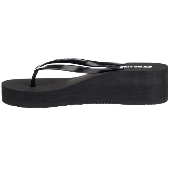 Piankowe Japonki damskie Big Star RR274A549 czarne lekkie na lato