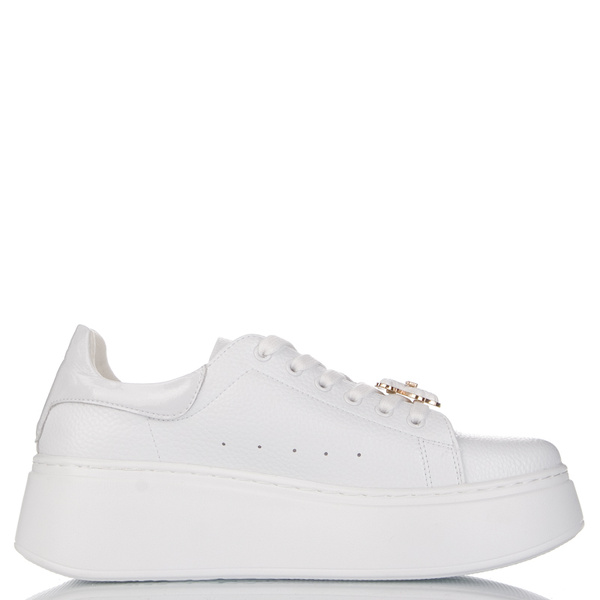 Sneakersy na platformie Vinceza 66641 białe