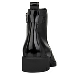 Skórzane Botki damskie Bioeco Arka 7911 czarne eleganckie ocieplone