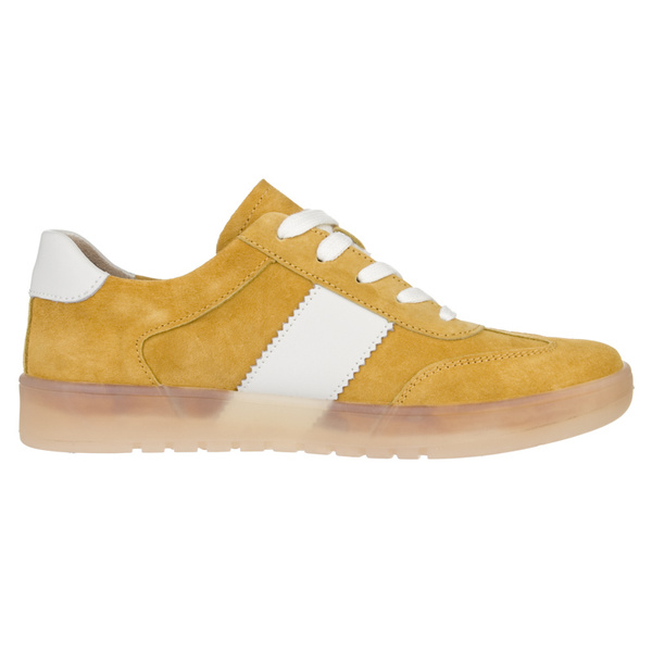 Żółte sneakersy damskie Filippo DP6770/25 YL buty sportowe skórzane