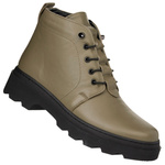 Skórzane Trzewiki T.Sokolski OG 2896 Khaki zielone gruba podeszwa