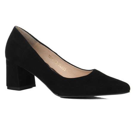 Czółenka Eska 1674/115 czarny zamsz
