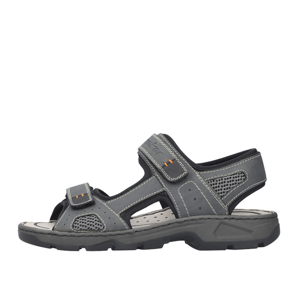 Sportowe sandały męskie Rieker 26156-47 grey szare wygodne