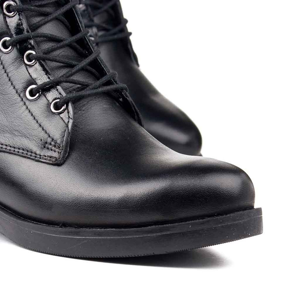 Botki skórzane damskie Venezia WW213 black