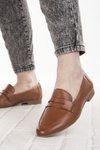Brązowe Loafersy skórzane Marco Tozzi 24218-42 cognac lekkie wygodne