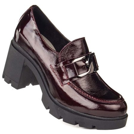 Półbuty Lemar 20097 naplak bordo