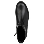 Skórzane Botki damskie Bioeco Arka 7911 czarne eleganckie ocieplone